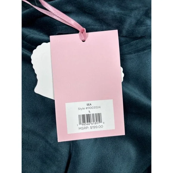 JUICY COUTURE Velour OG Booty Bling Tracksuit Set Sz Large Velvet Green Y2K 90s